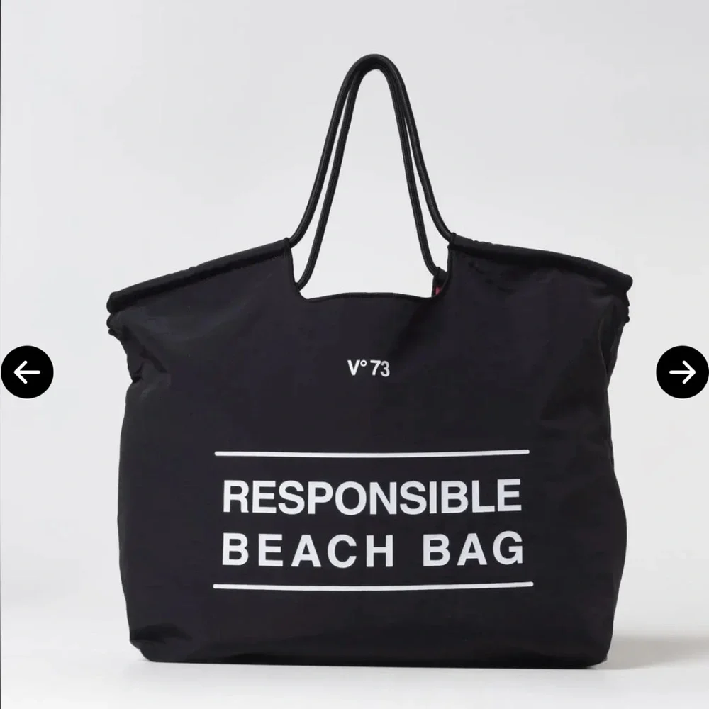 V73 BEACH BAG BLACK - Picture 1 of 10